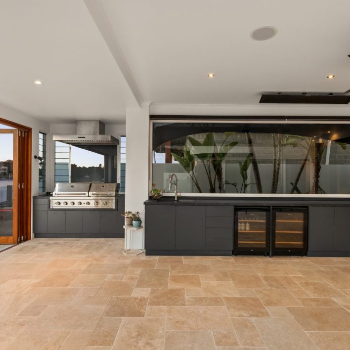 outdoor kitchen luxury house pelican waters