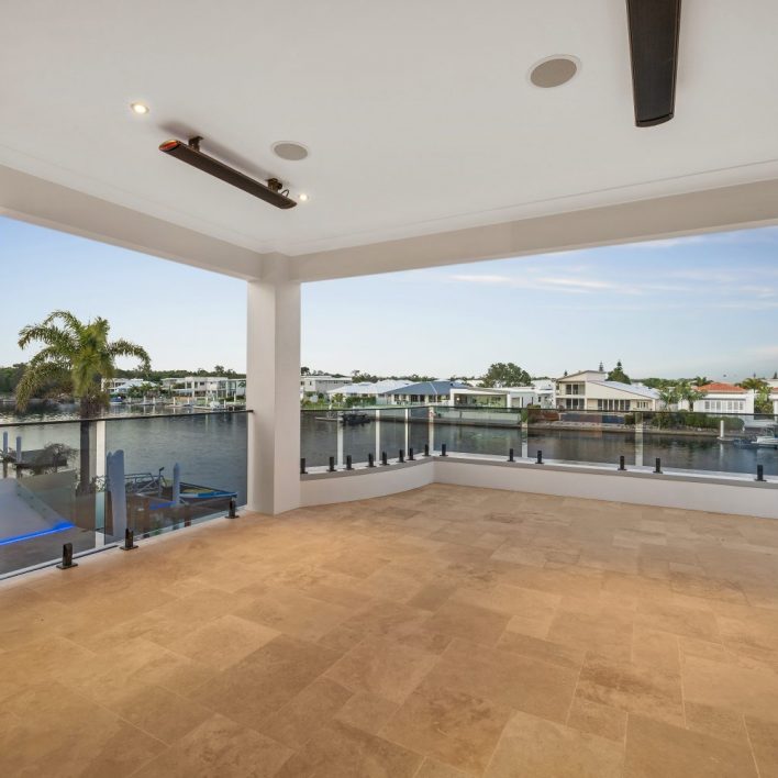 luxury water front house renovation pelican waters