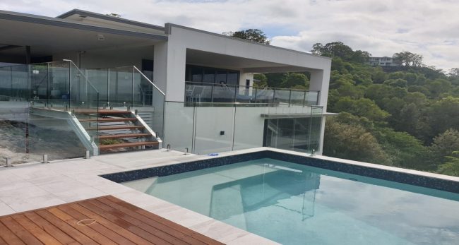 above ground pool luxury house build sunshine coast
