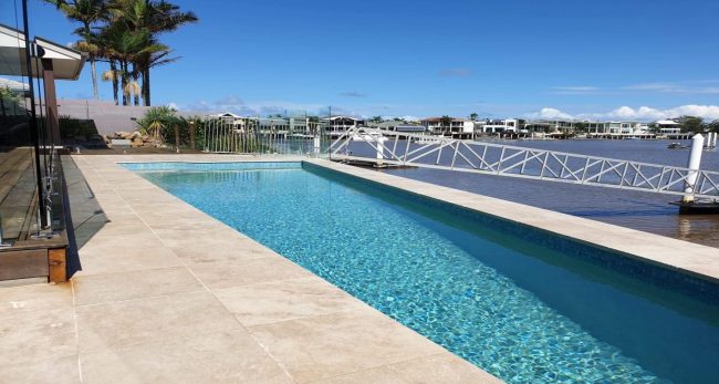 pool build front canal mooloolaba