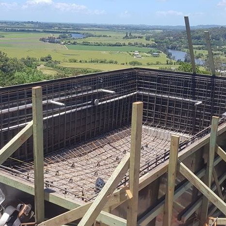 above ground pool under construction sunshine coast
