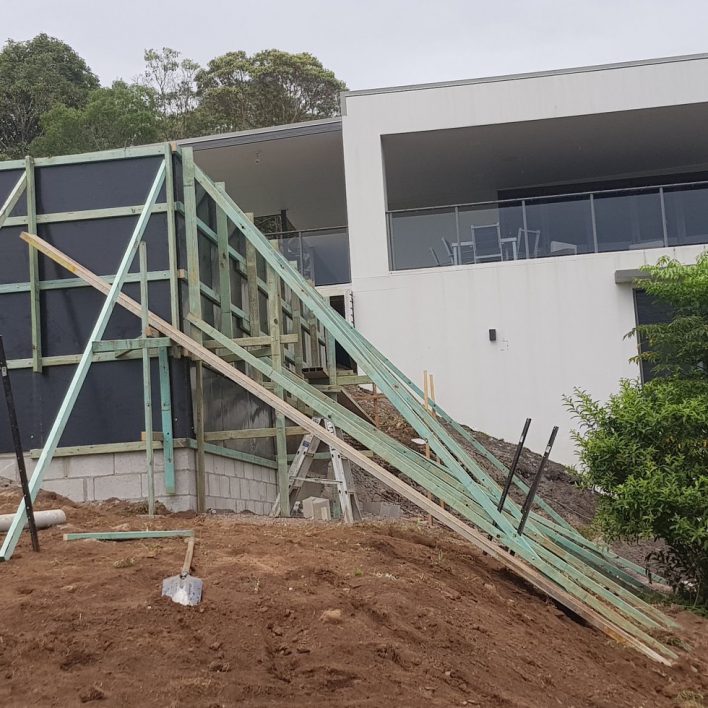 above ground pool under construction sunshine coast