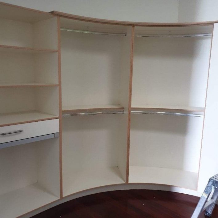 walk in robe before renovation sunshine coast