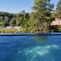 Above ground Swimming pool built in Buderim concrete above ground pool build sunshine coast