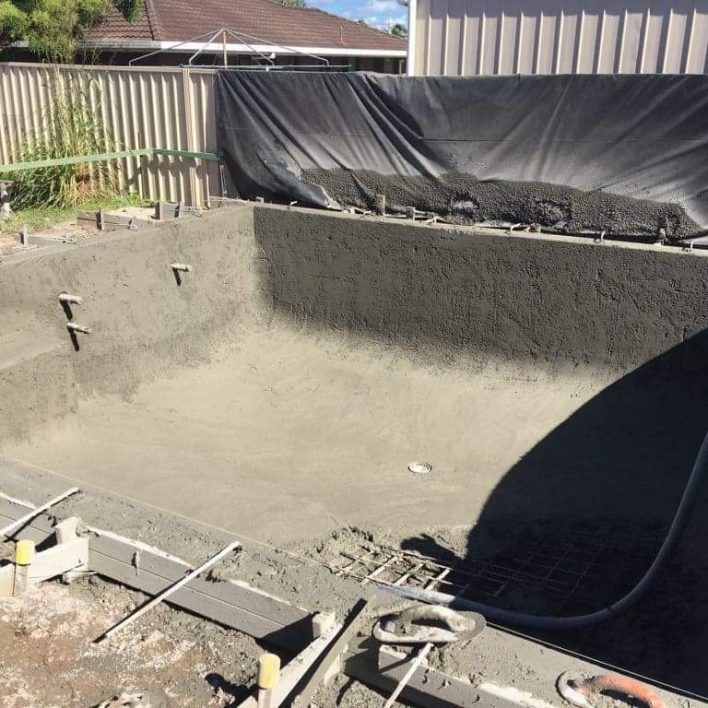 concrete spraying swimming pool sunshine coast