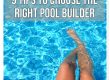 choosing the right pool builder on Sunshine Coast